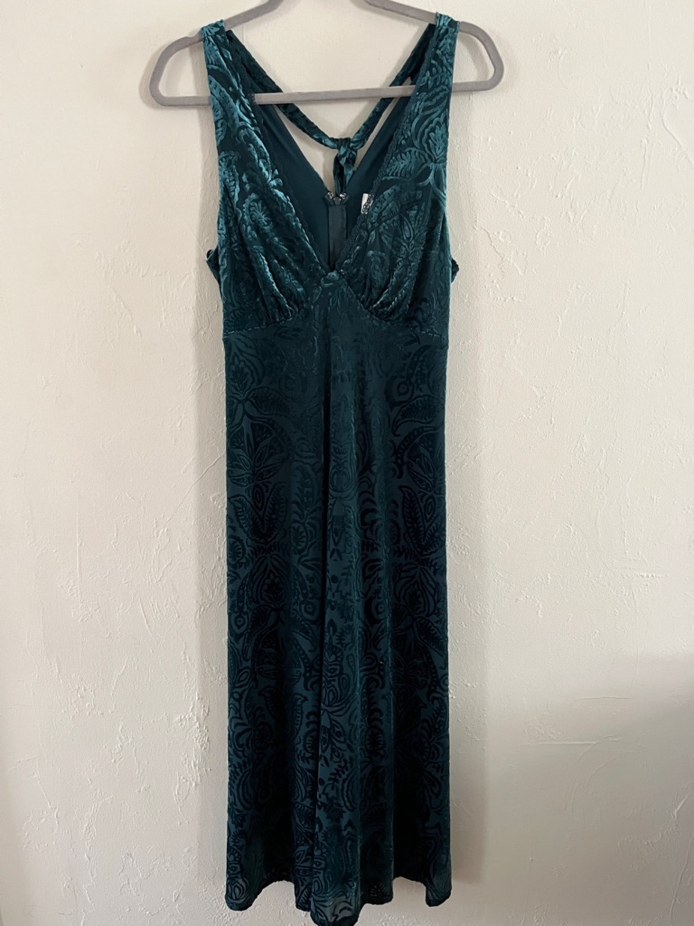 Green Velvet Babydoll Evening Cocktail Dress Prom Graduation Bridal Guest XL